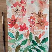 My project for course: Artistic Floral Watercolor: Connect with Nature. Un proyecto de Ilustración tradicional, Pintura, Pintura a la acuarela e Ilustración botánica de tamara.gon17 - 13.04.2022