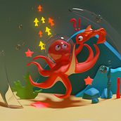 My project for course: 3D Character Creation in Blender. 3D, Character Design, 3D Modeling, 3D Character Design, and 3D Design project by Алина Хаскин - 04.18.2022