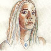 Mi Proyecto del curso: Retrato artístico en acuarela. Een project van  Beeldende kunst, Schilderij, Aquarelschilderen y  Portrettekening van Angel - 18.04.2022