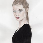 Mi Proyecto del curso: Retrato en acuarela a partir de una fotografía. Een project van Traditionele illustratie, Aquarelschilderen y  Portrettekening van Angel - 18.04.2022