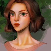 Mi Proyecto del curso: Retratos digitales de fantasía con Photoshop. Un progetto di Illustrazione tradizionale, Disegno, Illustrazione digitale, Disegno di ritratti, Disegno digitale e Pittura digitale di Rossana Sánchez - 19.04.2022