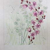 Mijn project van de cursus: Een bloemencompositie creëren met aquarel. Traditional illustration, Fine Arts, Painting, Watercolor Painting, Botanical Illustration, and Naturalistic Illustration project by mi_nouche - 04.19.2022