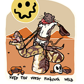 Keep the West F*cking Wild. Un proyecto de Ilustración tradicional, Animación y Cómic de kate talbert - 19.04.2022