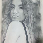 Meu projeto do curso: Desenho anatômico da cabeça humana/Users/bete/Pictures/Elpi - Arte & Criações  - Projetos /Manoela para Grafite /27B6C83A-BE7B-4EF3-97C5-26778461039E.JPG. Fine Arts, Pencil Drawing, Drawing, Portrait Drawing, Realistic Drawing, and Figure Drawing project by Elisabete Della Rosa Pimentel - 04.19.2022