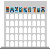 Square Colosseum. Un proyecto de Diseño, 3D, Animación 3D, Modelado 3D, Diseño 3D, Diseño digital y Teoría del color de salvatore millitari - 19.04.2022
