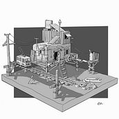 My projects.. Traditional illustration, Interior Design, Concept Art, and Game Design project by Evgeniy Kapustin - 04.20.2022