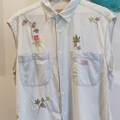 Il mio progetto del corso: Ricamo di pattern botanici per vestiti Ein Projekt aus dem Bereich H, werk, Musterdesign, Stickerei, Weben, Botanische Illustration, Upc und cling von Cristina Spinetti - 19.04.2022