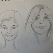 1er essai de portrait. Portrait Drawing, and Sketchbook project by Cladie Tracol - 04.20.2022