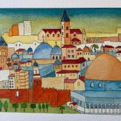 Mon projet du cours : Techniques d’aquarelle moderne : couleur, onirisme et émotions. Traditional illustration, Fine Arts, Painting, and Watercolor Painting project by Eric Dervin - 04.20.2022