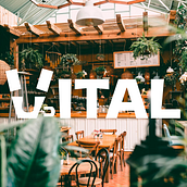Vital coffee & Food Health (identidade visual). Br, ing, Identit, Graphic Design, Design, and Logo Design project by Dérik Ferreira Lima - 04.20.2022