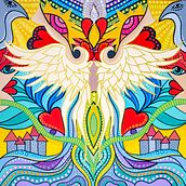 Meu projeto do curso: Introdução à pintura acrílica: crie uma tela tropical. Painting, Pattern Design, Acr, and lic Painting project by Mafalda de Castro - 04.19.2022