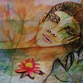 Mi Proyecto del curso: "Tristeza de Otoño" Ein Projekt aus dem Bereich Traditionelle Illustration, Bildende Künste, Malerei, Zeichnung, Aquarellmalerei, Porträtzeichnung und Artistische Zeichnung von Elsa Mercedes Flores - 01.07.2021