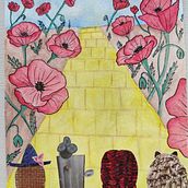 Mago de Oz. Un proyecto de Ilustración tradicional, Bellas Artes, Pintura, Dibujo a lápiz, Dibujo, Pintura a la acuarela, Ilustración infantil y Narrativa de Sandra Merino - 21.04.2022