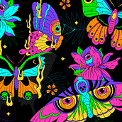 Monarch 🦋👁. Un proyecto de Ilustración tradicional, Diseño y Diseño de vestuario de Kropsiland - 21.04.2022
