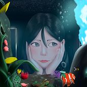 Meu projeto do curso: Retrato digital no Photoshop com um toque de fantasia. Traditional illustration, Drawing, Digital Illustration, Portrait Drawing, Digital Drawing, and Digital Painting project by Thiago Barros - 04.22.2022