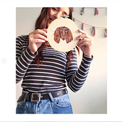 Mi Proyecto del curso: Needle painting para principiantes. Embroider, Naturalistic Illustration, and Textile Design project by Fernanda Ramírez Gamonal - 04.22.2022
