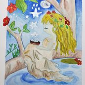 My project for course: Negative Watercolor Painting for Children's Illustration . % Mia Gray tarafından hazırlanan Geleneksel illüstras, on, Tablo, Kalem Çizimi, Sulubo, a Resim, Çocuk İllüstras, onu, Ve Anlatı projesi - 04.23.2022