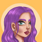 My project for course: Female Character Portraits in Procreate. Un projet de Illustration traditionnelle, Illustration numérique , et Dessin numérique de daniela_glzmtz - 23.04.2022