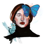 Meu projeto do curso: Retrato ilustrado em aquarela. Un progetto di Illustrazione tradizionale, Belle arti, Pittura, Disegno, Pittura ad acquerello, Disegno di ritratti e Disegno artistico di Thália Mafra Diogo dos Santos - 23.04.2022