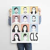 CLS Team Portrait. Un progetto di Graphic design e Illustrazione digitale di Irah Rosete - 23.04.2022