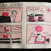 Mein Kursprojekt: Illustriertes Tagebuch: Tägliche bewusste Übung. Fine Arts, Sketching, Creativit, Drawing, and Sketchbook project by kristinemayer - 04.23.2022