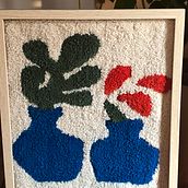 Mon projet du cours : Technique du tufting pour la création de tapis. Arts, Crafts, Decoration, Fiber Arts, DIY, and Textile Design project by cboddaert - 04.23.2022