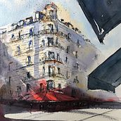 My project for course: Architectural Sketching with Watercolor and Ink. Sketching, Drawing, Watercolor Painting, Architectural Illustration, Sketchbook & Ink Illustration project by Magda - 04.23.2022