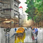 Mi Proyecto del curso: Paisajes urbanos en acuarela. Fine Arts, Watercolor Painting, and Architectural Illustration project by laura_perez_arnaez - 04.23.2022