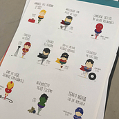 Domestic superheros. Un proyecto de Ilustración tradicional, Lettering, Cine, vídeo, televisión, Estampación y Estampación textil de Puchu Rojas - 24.04.2022