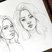 My project for course: Portrait Sketchbooking: Explore the Human Face. Sketching, Drawing, Portrait Drawing, Artistic Drawing, and Sketchbook project by Maisie Andrews - 04.24.2022