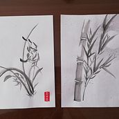 My project for course: Introduction to Sumi-e Painting. Traditional illustration, Drawing & Ink Illustration project by Giuliana Leticia Moreno Mora - 04.24.2022