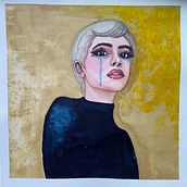 “Sad Girl”. Een project van Aquarelschilderen van Jenna Rowlett - 25.04.2022