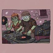 Que la música nos acompañe / Serie ilustrativa. Traditional illustration, Digital Illustration, and Editorial Illustration project by Gris - 04.25.2022
