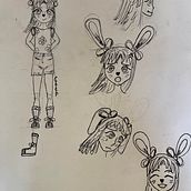 Mi Proyecto del curso: El arte del manga: dibuja personajes únicos. Character Design, Pencil Drawing, Drawing, Ink Illustration, and Manga project by mariacocogonzalezbeas - 04.25.2022
