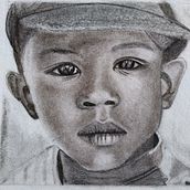 Child: Artistic Charcoal Portraiture: Creating Atmosphere. Un progetto di Illustrazione tradizionale, Belle arti, Disegno, Disegno di ritratti, Disegno realistico e Disegno artistico di Ana Maria Alvarez - 25.04.2022