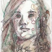 Mein Kursprojekt: Experimentelle Porträts mit Tinte, Tee und Alkohol. Un proyecto de Bellas Artes, Pintura, Dibujo e Ilustración con tinta de Arno Maitricarya - 25.04.2022