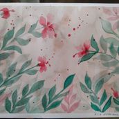 Meu projeto do curso: Aquarela floral: conecte-se com a natureza. Traditional illustration, Painting, Watercolor Painting, and Botanical Illustration project by Kátia Heckler - 04.26.2022