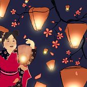 Illustrazione Procreate Lanterne Cinesi. Traditional illustration, Character Design, and Artistic Drawing project by Giada Soldano - 04.26.2022