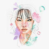 Il mio progetto del corso: Ritratto illustrato ad acquerello. Traditional illustration, Fine Arts, Painting, Drawing, Watercolor Painting, Portrait Drawing, and Artistic Drawing project by Marina Palumbieri - 04.26.2022