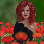 Mein Kursprojekt: Digitale Porträts: Zeichne weibliche Charaktere im Licht der Natur. Un progetto di Character design e Illustrazione digitale di Anita Steinberger - 26.04.2022