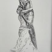  The Embrace. Traditional illustration project by ciroattardo - 04.26.2022