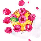 Mon projet du cours :  Illustration culinaire savoureuse à l'aquarelle Ein Projekt aus dem Bereich Traditionelle Illustration, Bildende Künste, Malerei und Aquarellmalerei von Laëtitia Derible - 26.04.2022
