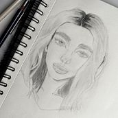 Mi Proyecto del curso: Sketchbook de retrato: explora el rostro humano. Een project van  Schetsen,  Tekening,  Portrettekening,  Artistieke tekening y Sketchbook van sasutzussgames - 26.04.2022