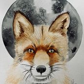 Mi Proyecto del curso: Retratos expresivos de animales en acuarela. Un proyecto de Ilustración tradicional, Pintura a la acuarela, Dibujo realista e Ilustración naturalista de Rebecca Angelina Fernández - 26.04.2022