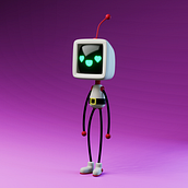 Robot con Blender. Motion Graphics, Character Design, Product Design, and 3D Modeling project by ceofcarlosoma - 04.25.2022