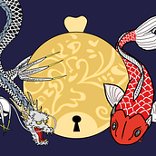 Mi Proyecto del curso: Ilustración digital japonesa estilo vintage. Traditional illustration, Poster Design, and Digital Illustration project by Luna Suárez Velásquez - 04.26.2022