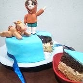 Mi Proyecto del curso: Modelado de personajes con pasta de azúcar. Niño y caballito. Design, and Character Design project by luimavargas - 04.25.2022