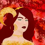Meu projeto do curso: Retrato digital no Photoshop com um toque de fantasia. Traditional illustration, Drawing, Digital Illustration, Portrait Drawing, Digital Drawing, and Digital Painting project by Natália Bifi - 04.27.2022