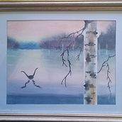 My project for course: Atmospheric Landscapes in Watercolor . Fine Arts, Painting, and Watercolor Painting project by Stefanie Jaschinski - 04.27.2022