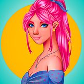 Mi Proyecto del curso: Retrato de personajes femeninos con Procreate. Traditional illustration, Digital Illustration, and Digital Drawing project by Gaby Blazquez - 04.20.2022